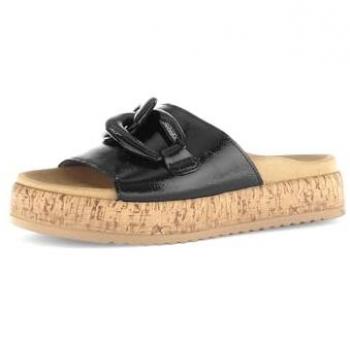 Gabor Pantolette Plateau‑Schlupfschuh „Wellenklang“