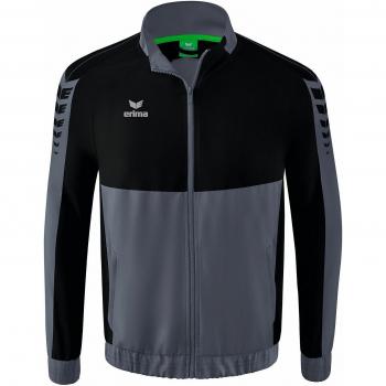 Erima Six Wings Präsentationsjacke Grau Schwarz