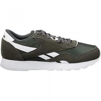 Reebok Boys' CL Nylon Sports Shoes, Dark Cypress/White