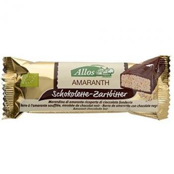 Allos Amaranth Schokoladenriegel Zartbitter, 25 g