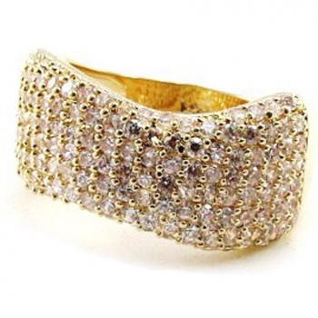 Anello di Oro Placcato Déesse Bianco 56