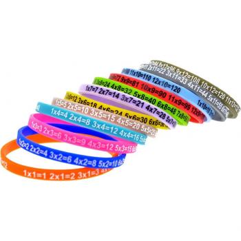 12pcs Silicone Multiplication Learning Wristband for Kids