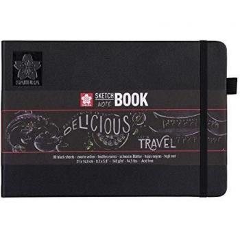Cuaderno de Dibujo SAKURA Negro 210 x 148 mm