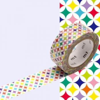 Masque-Cercle Coloré – Ruban de Masquage MT Pearl – 1,5 cm × 5 m