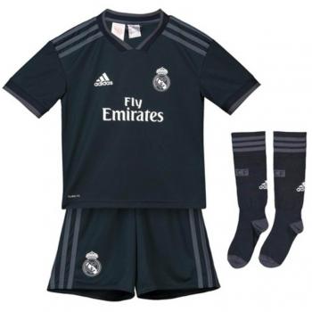 Adidas Kids 18/19 Real Madrid Away Kit Mini‑Ausrüstung Tech Bold Onix/White – 92