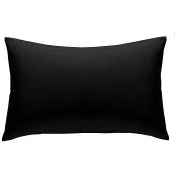 Catherine Lansfield Black Standard Pillowcase Pair