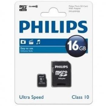 Philips microSD 16 GB SDHC C10