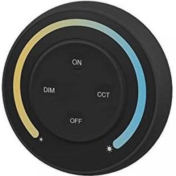 Dispositivo de Controle RF CCT Redondo Táctil Magnético Preto – 2,4 GHz