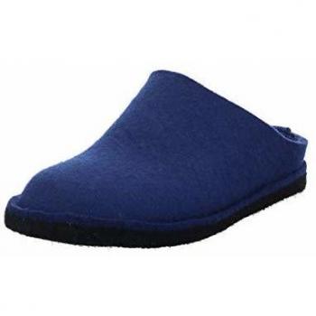 HAFLINGER Flair Soft, Chaussons Mules Mixte Adulte, Bleu (Kaskade 68), 40 EU