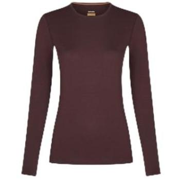 Burgundy Long Sleeve Merino Tee – Icebreaker 200 Oasis, Women’s XL