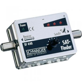Schwaiger SAT-Finder SF440 531 mit 4 LEDs und Stromversorgung über Receiver