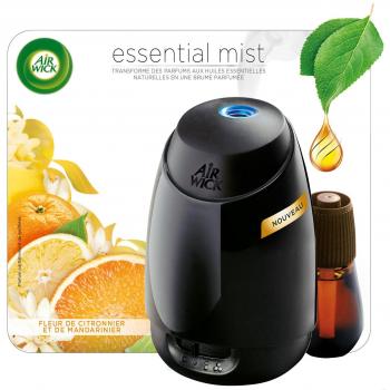 Air Wick Essential Mist Diffuseur d'Huiles Essentielles + Recharge Fleur de Citronnier et de Mandarinier
