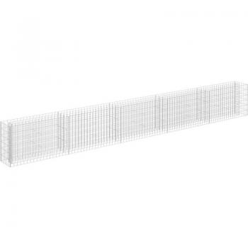 Lit de jardin surélevé en gabion 450 x 30 x 60 cm