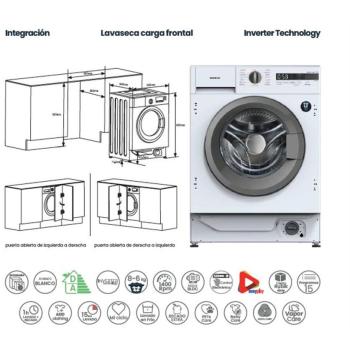 Lavado y Secado Integrable Infinitón 1400 RPM