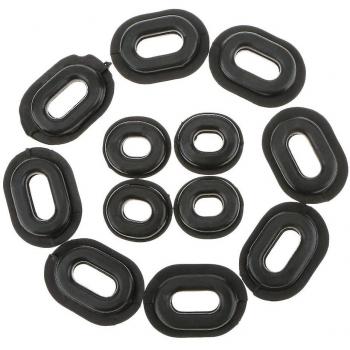 Joint Carénage Moto CG125 Caoutchouc Noir 12 Pcs