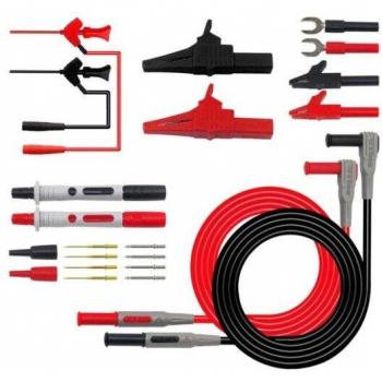 Cleqee P1300 kit de sondes de test avec câbles crocodile et fiches banane
