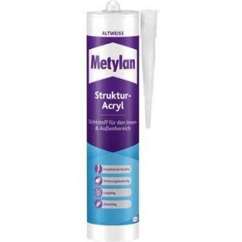 White Distressed Acrylic Wall & Facade Coating, 300 ml – Metylan