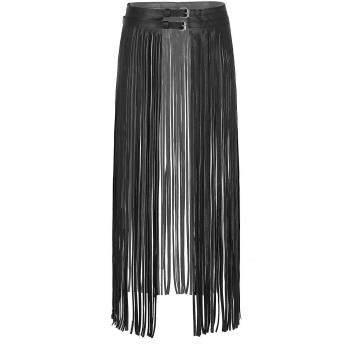 Falda-Cinturón de Clubwear en Cuero, Estilo Gótico y Punk para Fiestas
