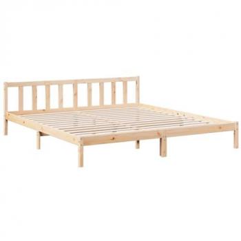 Cadre de lit 200x220 cm en bois de pin sans matelas