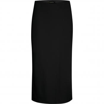 Soaked in Luxury Black Midi Skirt for Women, Size M