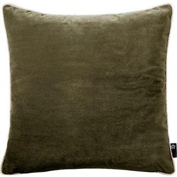Pichler Stoffkissenbezug in Velours-Olive – 51 x 51 cm