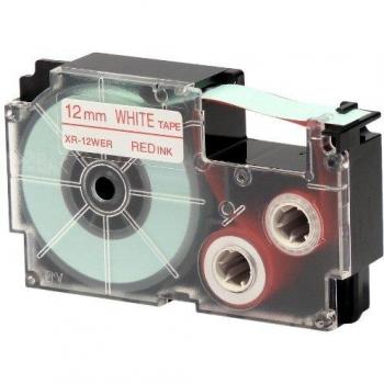 Casio Europe XR-12WER1 Color Ribbon 12 mm Red on White