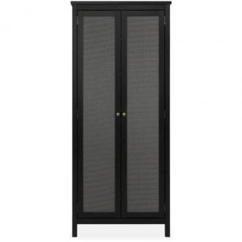 Drehtürenschrank Cordoba 40A Schwarz Metall-Effekt 187 cm