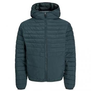 Steppjacke JACK & JONES JJESTATE PACKABLE PUFFER HOOD NOOS Gr. XS, grün (magical forest), Herren, Web, Steppware, Obermaterial: 100% Polyester, unifarben, Jacken, mit Kapuze