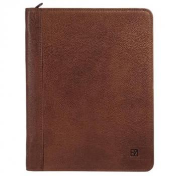 BODENSCHATZ Dokumententasche, Leder, braun, 25x33x2 cm