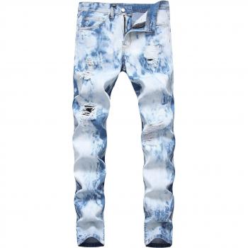Jeans Moto Découpé Slim Urban