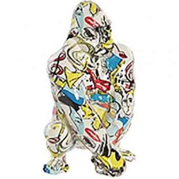 Figurina Gorilla Multicolore 14 x 13 x 22 cm DKD Home Decor