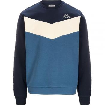 Sudadera Kappa Logo Idisson Man Azul Ocean-Blanco 371i6xw A00 Talla Adulto