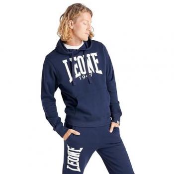 Felpa Leone 1947 Logo Apparel blu marino L