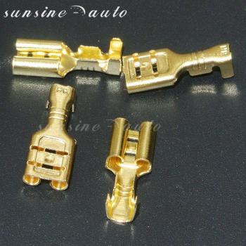 50pcs Car Speaker Wire Connectors Set 4.8mm/6.3mm