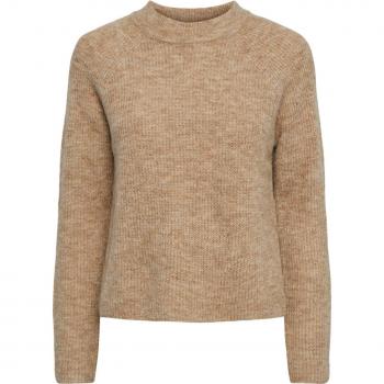 Pieces Ellen Sweater in Fossil for Women M
