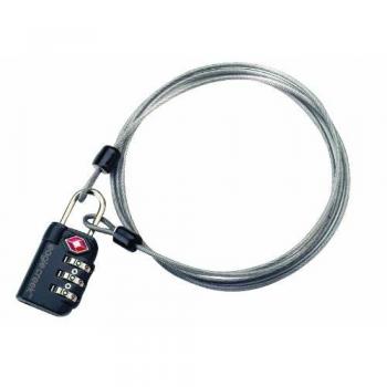 Drahtseilschloss 3‑Tasten mit TSA‑Sicherung – Eagle Creek Edition