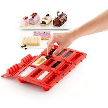 Lekue Round Silicone Mini Christmas Cake Mold Kit