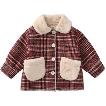 Christmas-Themed Girls' Winter Jacket