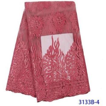 Sequined French Tulle Lace Fabric Nigeria KS3133B
