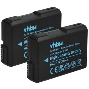 Batteries Li-Ion 950mAh avec Infochip pour Nikon
