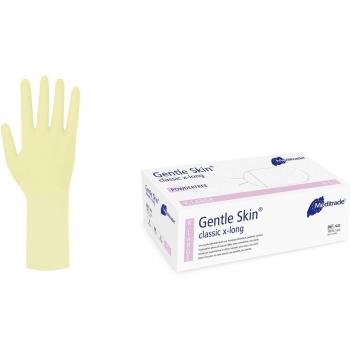 Guantes de látex largo Gentle Skin Classic X, sin polvo, unsteril, tamaño grande