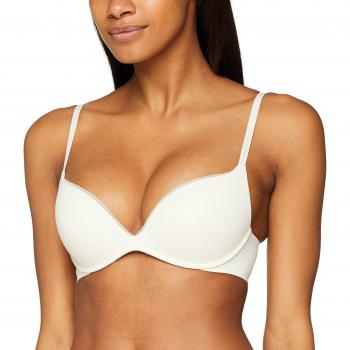 Calvin Klein Push Up Plunge, Soutien-Gorge Femme, Blanc (Ivory 101), 90C