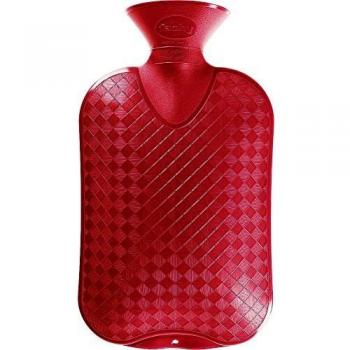 Diamond‑Patterned 2‑L Fashy Red Heat Bottle