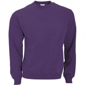B&C Herren Graues Rundhals-Sweat XL