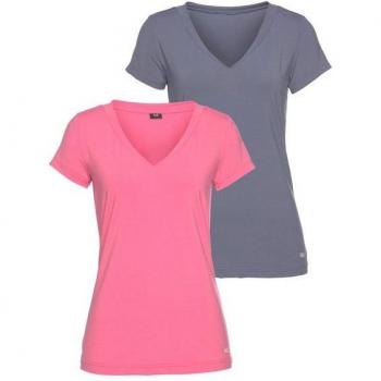 H.I.S Funktionsshirt Activewear – 2 Stück, V-Ausschnitt, Performance‑Material