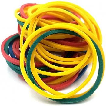 Paquete de goma elástica de 40mm de diámetro, con emulsión de colores fijos, grosor de 1.4mm