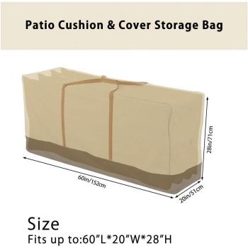 Housse de Protection pour Meubles de Patio avec Cordon de Serrage