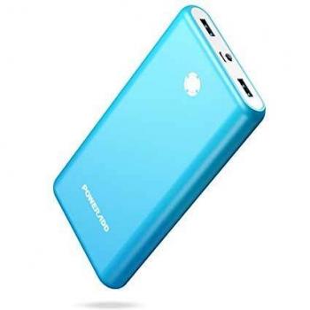 PowerMax 20K mAh Portable Charger – Dual 3.1A USB Ports, Quick Charge, Universal Compatibility with iPhone, Samsung, Xiaomi, Nexus – Blue