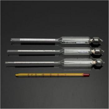 3pcs Alcohol Hydrometer and Thermometer Set 0-100%