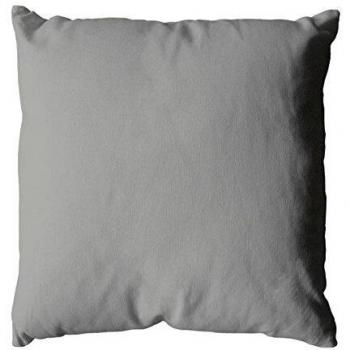 Coussin 40x40cm déhoussable gris clair